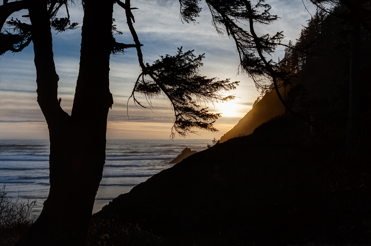 Sunset At Ecola State Park In Oregon Battered Luggagebattered Luggage